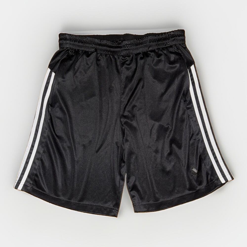 adidas Soccer Shorts Black Athletic Zip Pocket Men’s 32x10